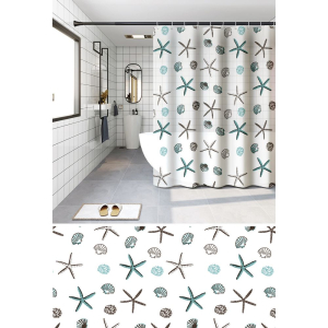 Zasłona prysznicowa 180x180cm PEVA wzór 7